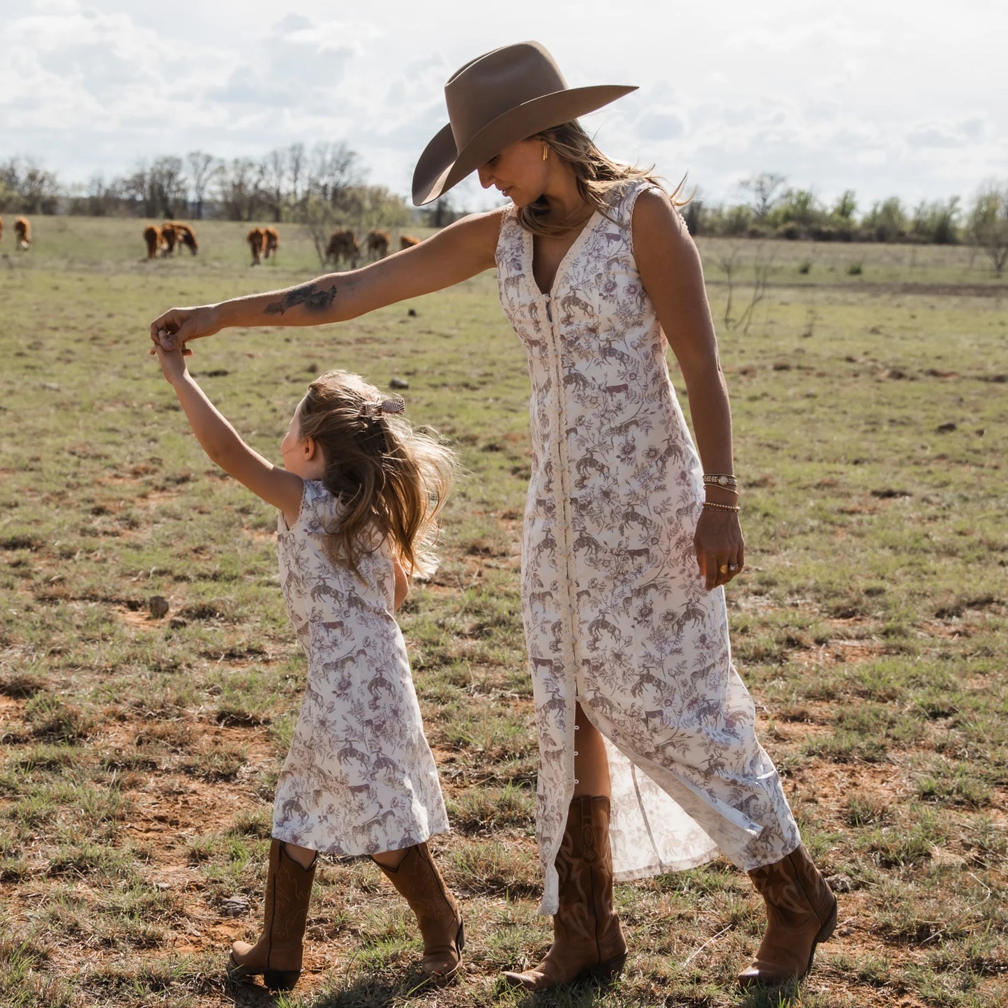 Western Daydream Rose Dress
