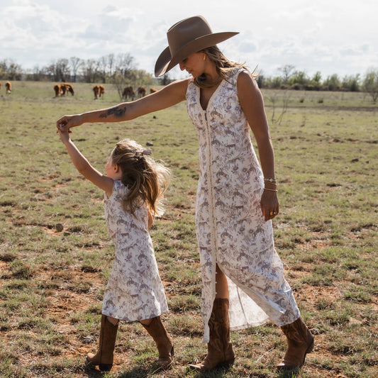 Western Daydream Rose Dress