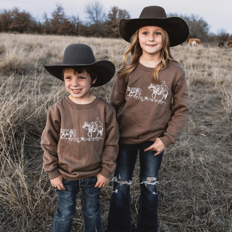 Sorting Steers Crewneck Sweatshirt (Adult)