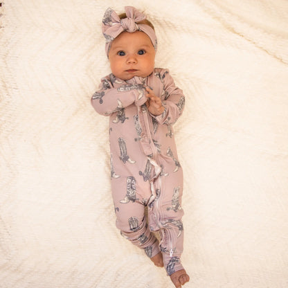 Dusty Rose Boots Jammies