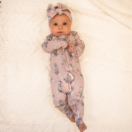 Dusty Rose Boots Jammies