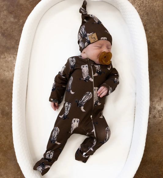 Boots Newborn Hat