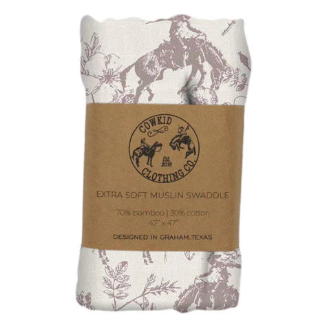 Western Daydream Rose Cotton Muslin Swaddle
