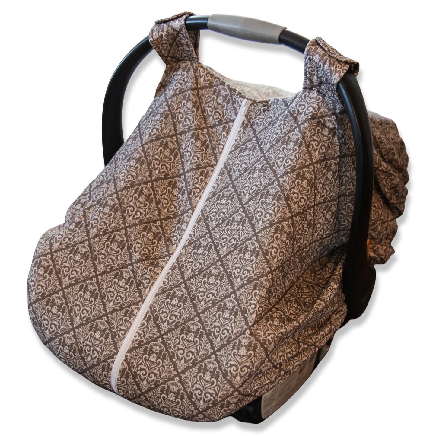 Diamond Floral Muslin Car Seat Cover