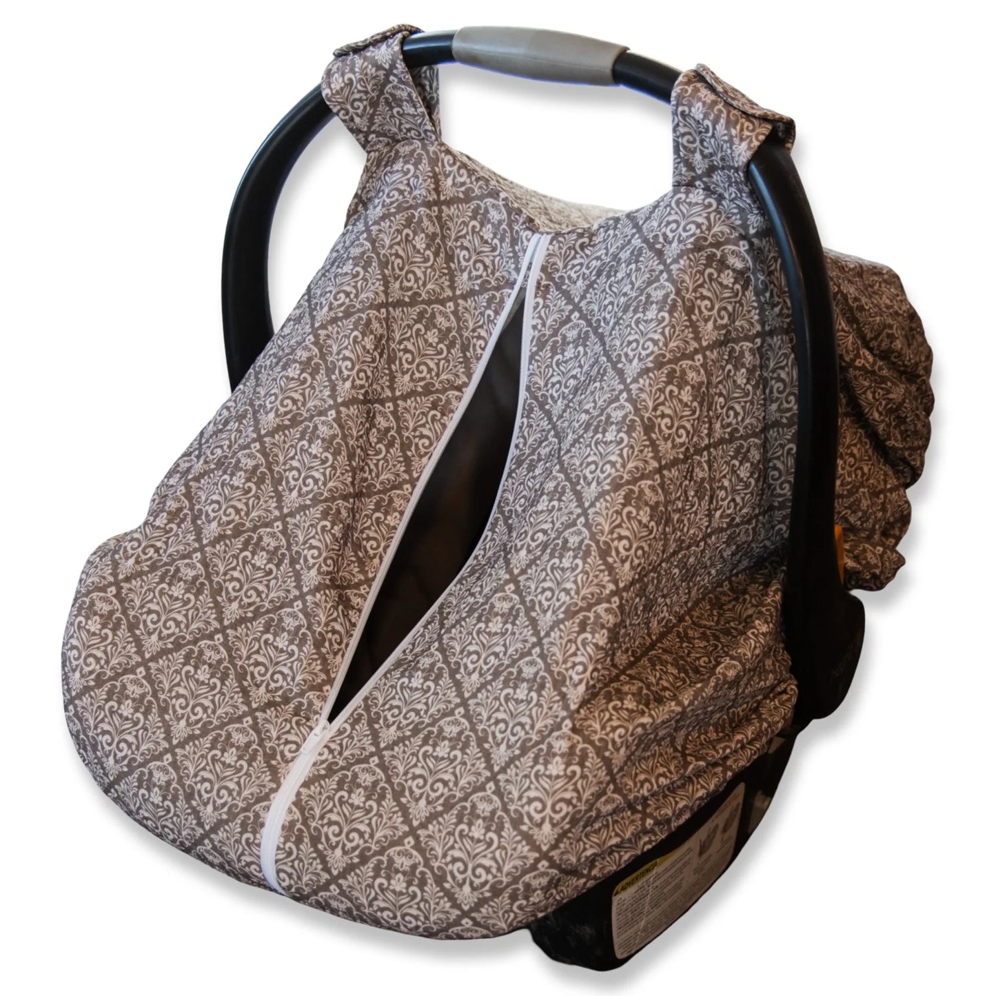 Diamond Floral Muslin Car Seat Cover