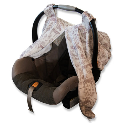 Western Daydream Rose Muslin Car Seat Cover