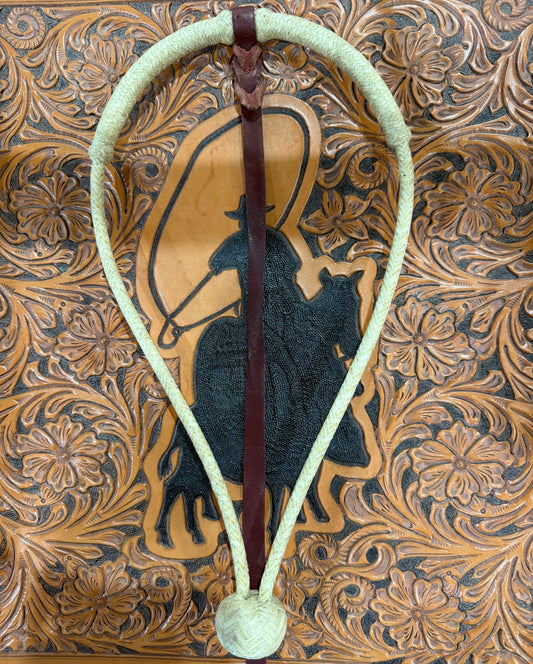 12 Plait 1/4" Center Hung Bosalita w/Hanger