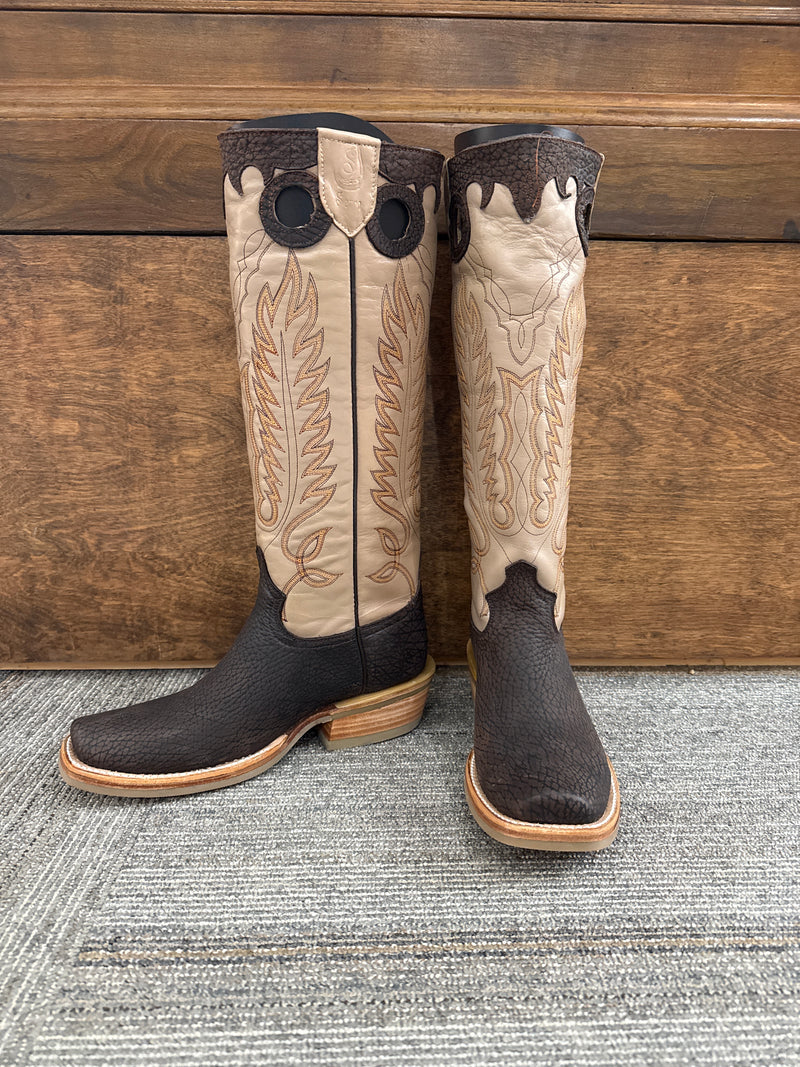 Serna Brown Buffalo Tall Top Boots