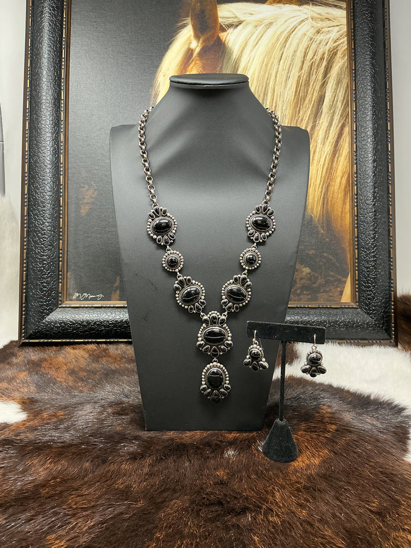Black Onyx Cluster Set