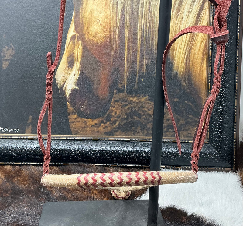 18 Plait 1/4" Rawhide Bosalita w/hanger