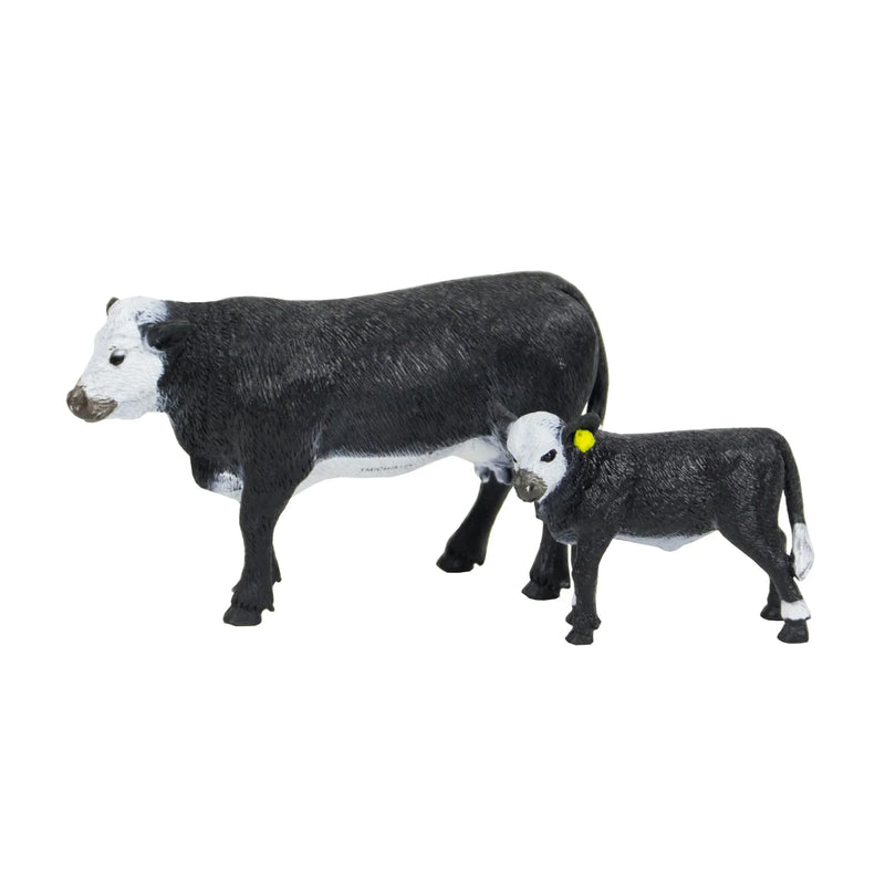 Black Baldy Cow and Calf