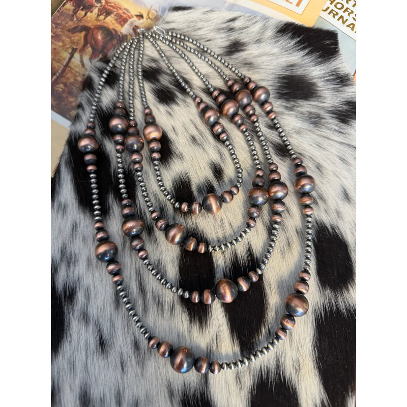 4mm Sterling Pearls & Graduated Copper Pearls