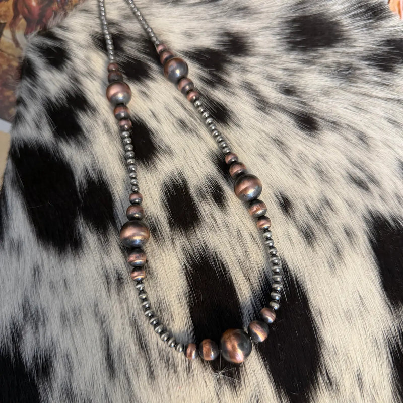 4mm Sterling Pearls & Graduated Copper Pearls