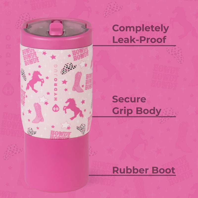 Cowgirl HydroJug 14 oz Sport Kids Water Bottle