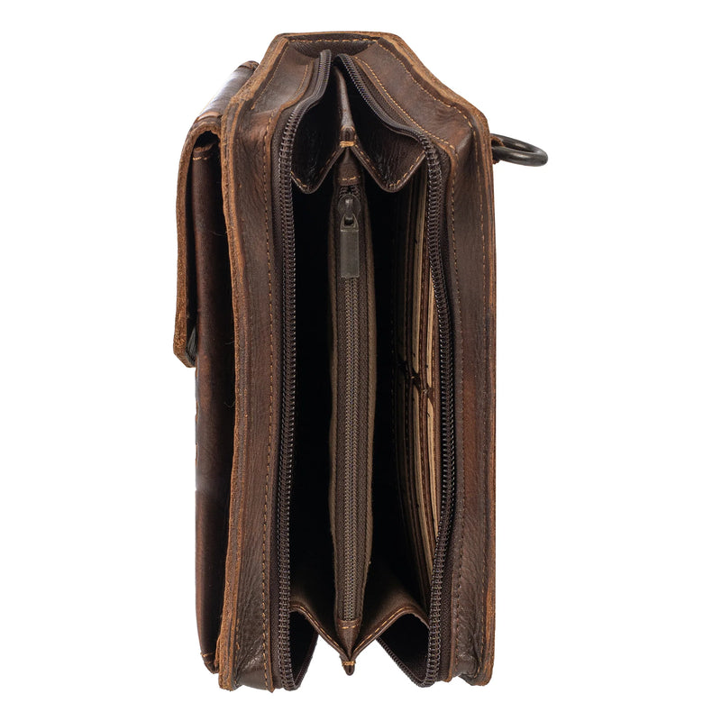 BANDERA - CHOCOLATE QUICKDRAW CROSSBODY WALLET