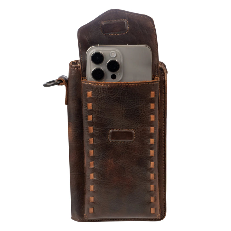 BANDERA - CHOCOLATE QUICKDRAW CROSSBODY WALLET