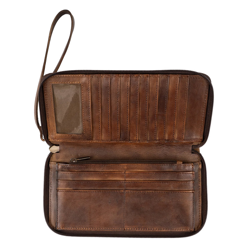 BANDERA Chocolate Berkley Bifold Wristlet