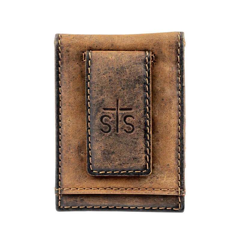 Bull Camo Money Clip Card Wallet