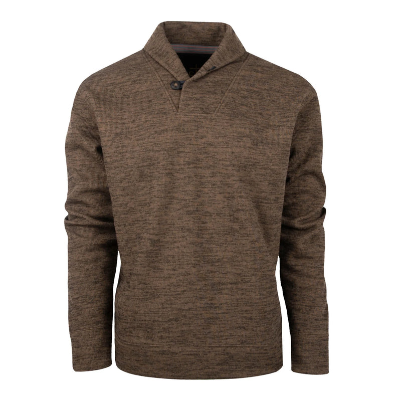 OLATHE PULLOVER HEATHER CHOCOLATE