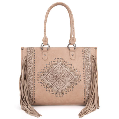 Montana West Tool Fringe Collection Concealed Carry Wide Tote