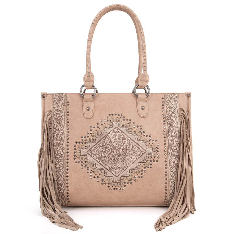 Montana West Tool Fringe Collection Concealed Carry Wide Tote