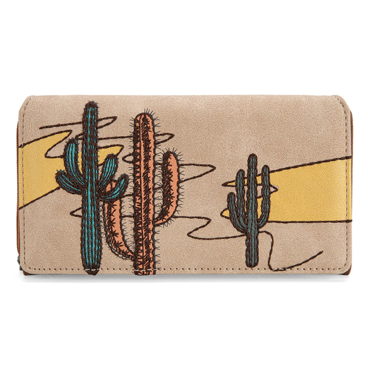 Montana West Embroidered Collection Long Wallet