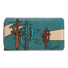 Montana West Embroidered Collection Long Wallet