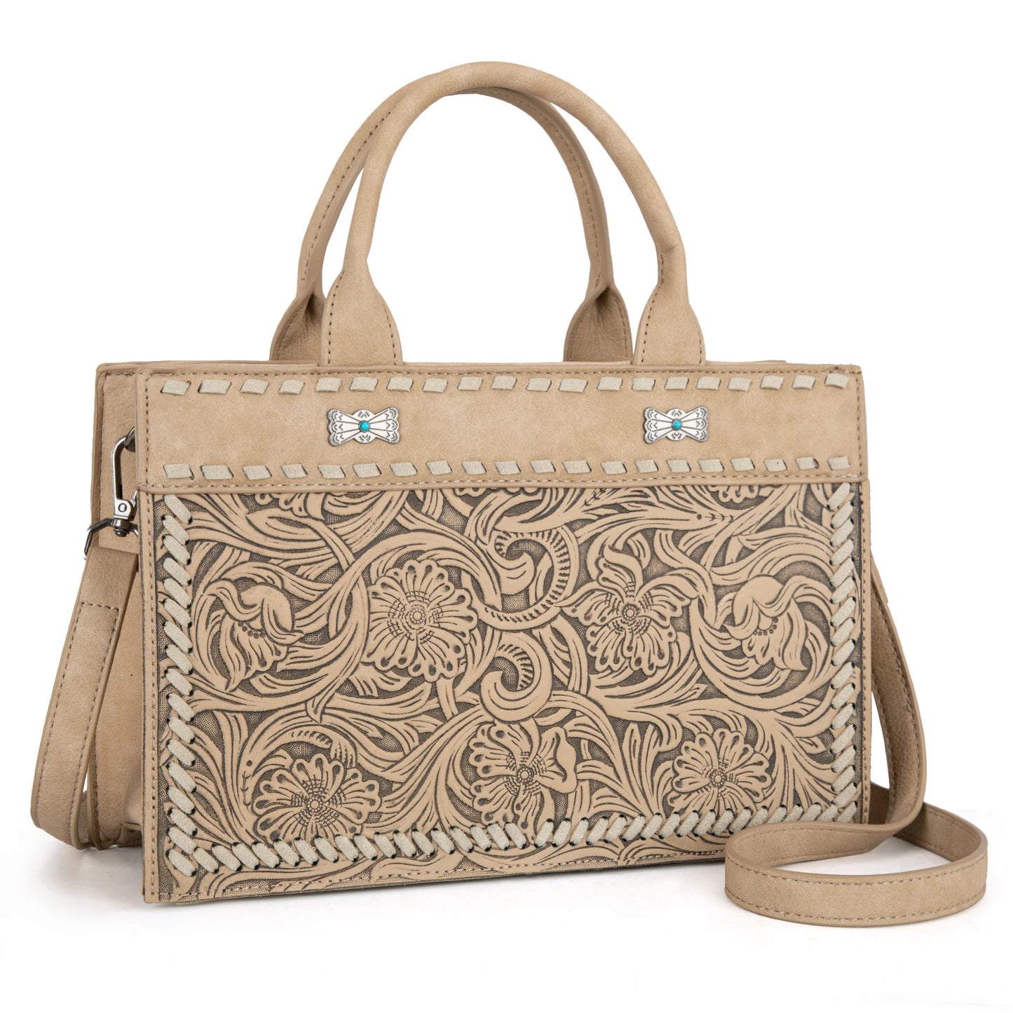 Montana West Tooled Collection Tote/Crossbody