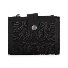 Montana West Genuine Leather Tooled BI-Fold RFID Wallet