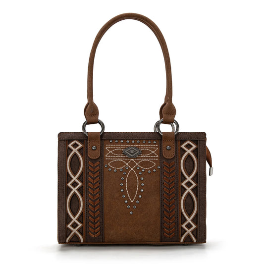 Montana West Cut-Out Embroidered Concealed Carry Tote