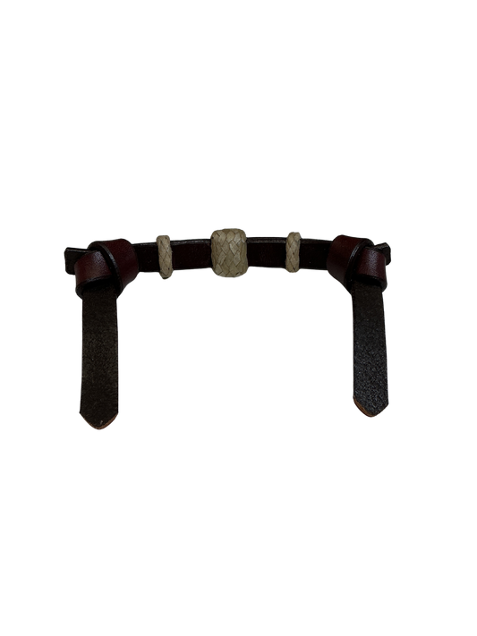 Pony Curb Strap w/Rawhide Buttons
