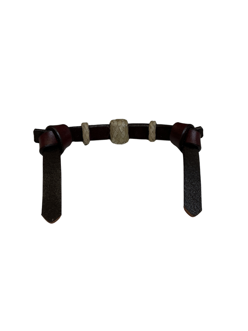 Pony Curb Strap w/Rawhide Buttons