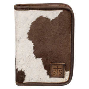 COWHIDE KELLIE TRAVEL JEWELRY CASE