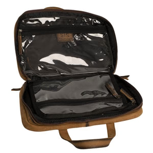 COWHIDE TOILETRY BAG