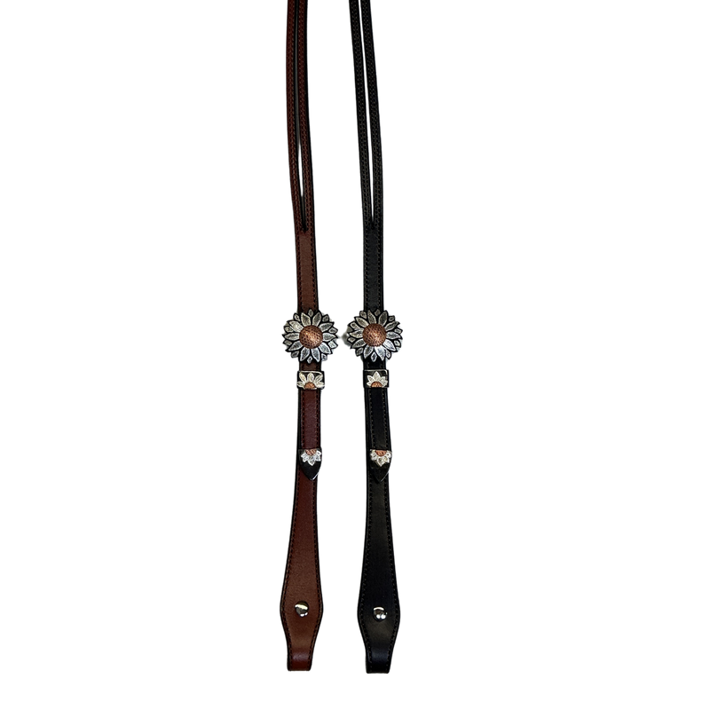 5/8" Split Ear Headstall Sunflower Buckle
