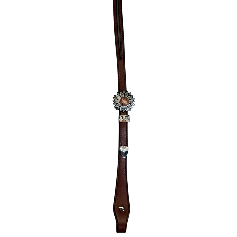 5/8" Split Ear Headstall Sunflower Buckle