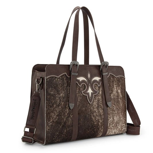 Trinity Ranch Genuine Cowhide Carry-All Cowhide Concealed Carry Large Tote