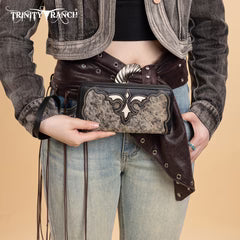 Trinity Ranch Hair-On Cowhide RFID Protected Wallet