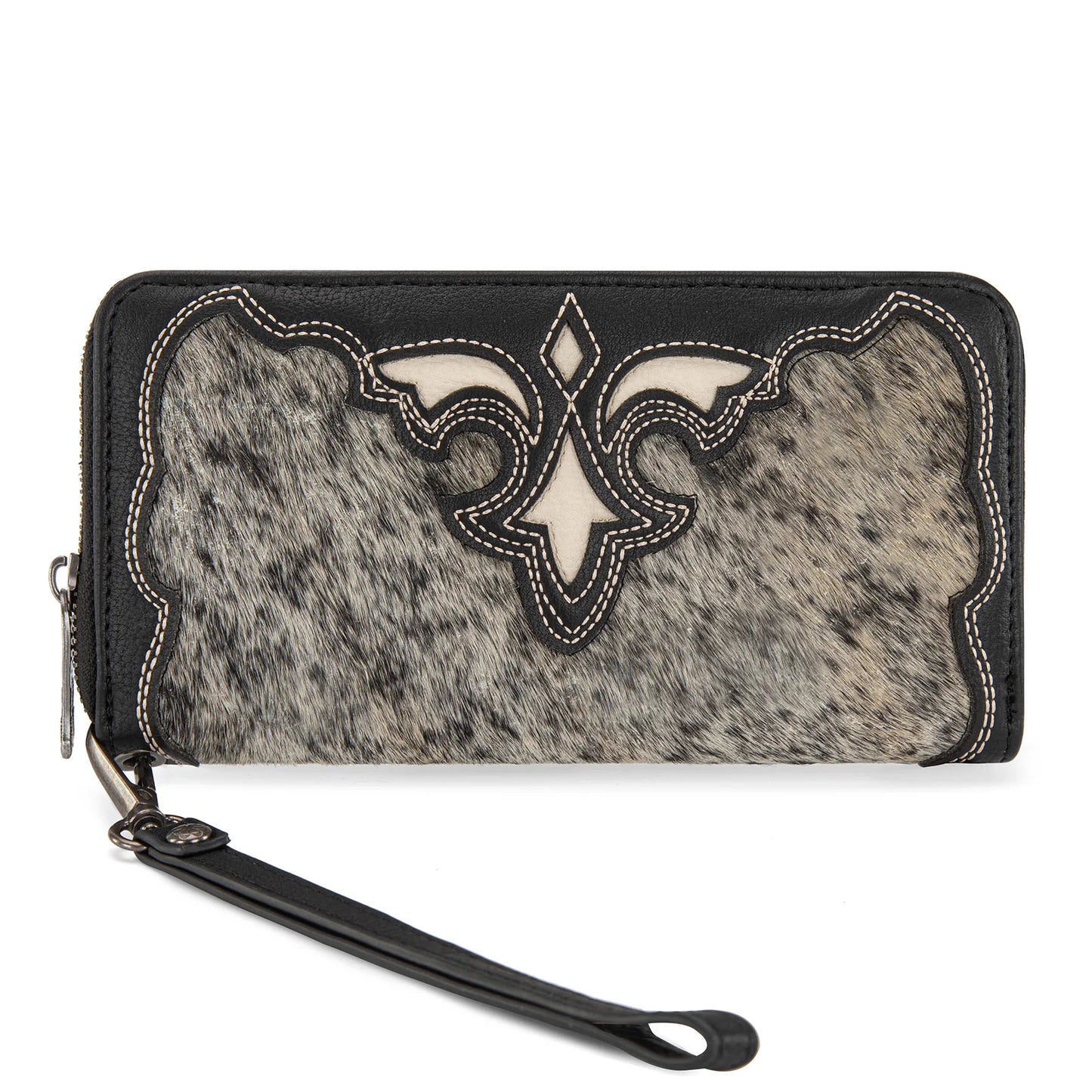 Trinity Ranch Hair-On Cowhide RFID Protected Wallet