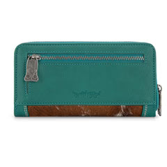 Trinity Ranch Hair-On Cowhide RFID Protected Wallet
