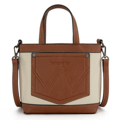 Wrangler Canvas Mini Top Handle Tote//Crossbody