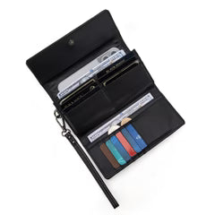Wrangler Denim Woven Tri-Fold Wristlet/Wallet