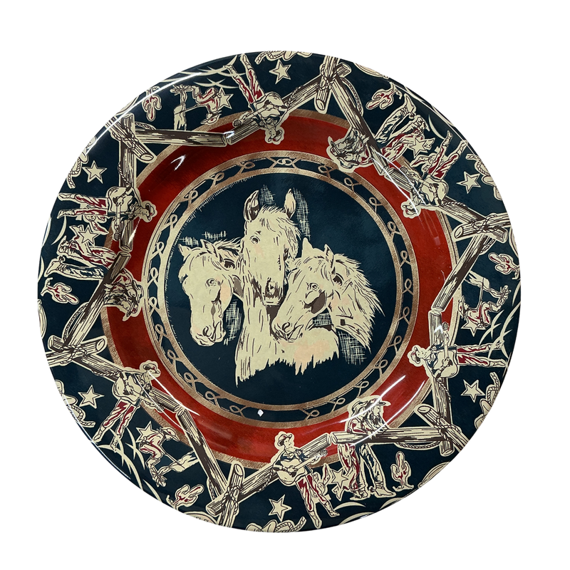 Western Americana Dinner Plates-set of 4
