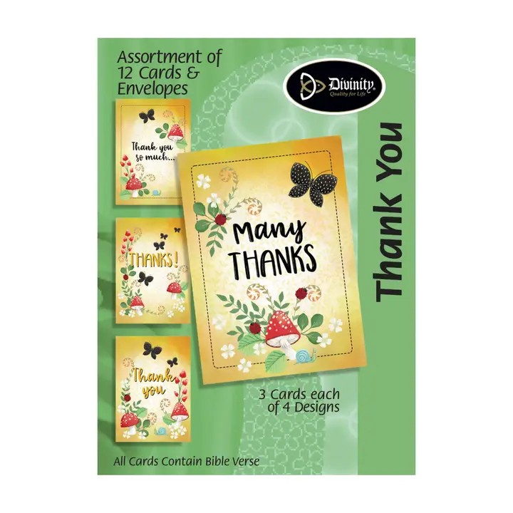 Boxed Cards: Thank You - Merry Mushroom