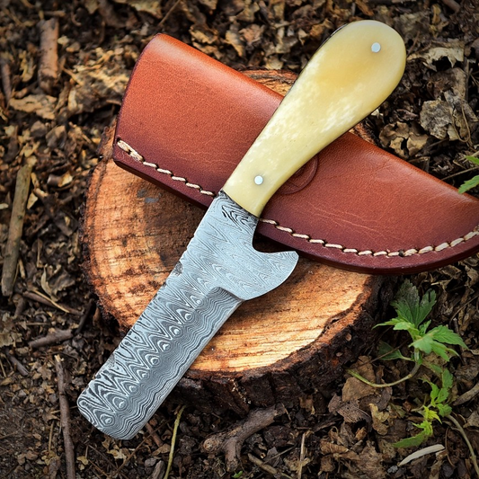 Hand Forged Damascus Bull Cutter Knife