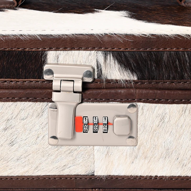 Hair On Hide Locking Jewelry Case