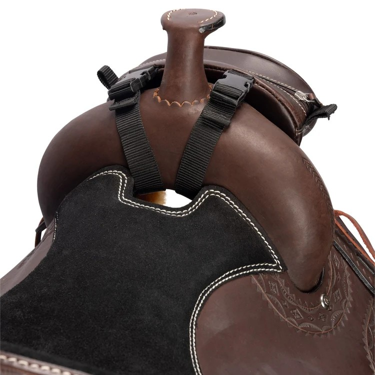 Tooled Leather Pommel Bag