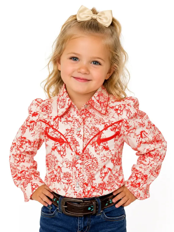 Performance Shirt, Red Floral