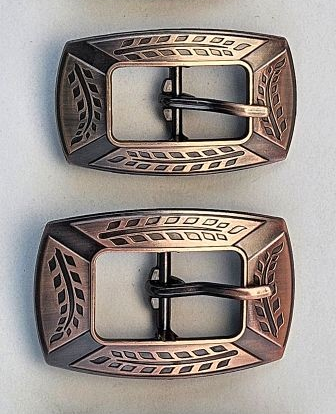 JWP Zinc Wheatstraw Centerbar  Buckle