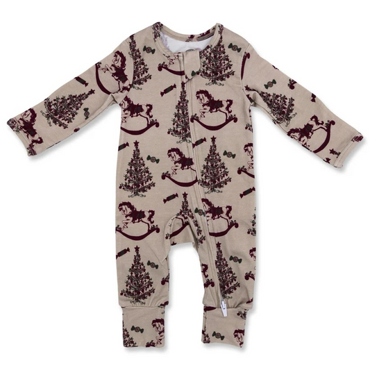 Rocking Around the Christmas Tree Folding Feet Jammies